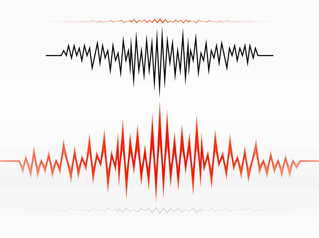 Audio Wave Design - Soundwave Vector Free - HD Wallpaper 