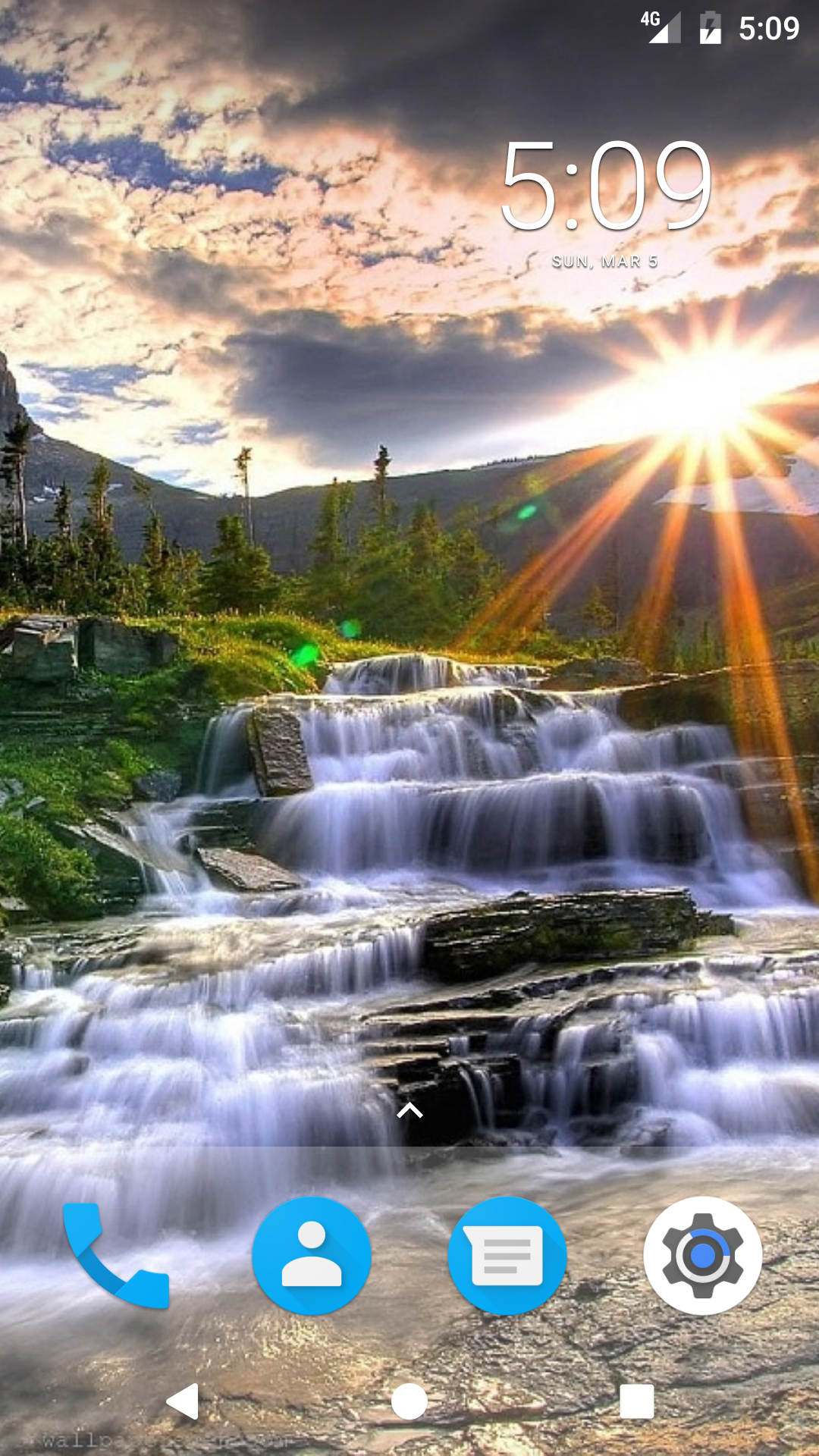 Hq Iphone Wallpaper Waterfall - HD Wallpaper 