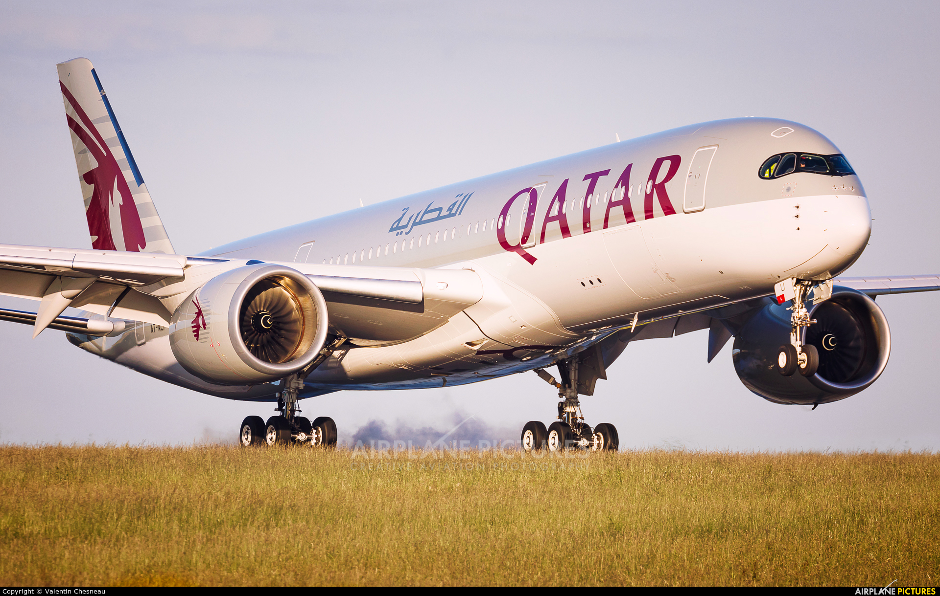 Qatar Airways A7ali Aircraft At Paris Qatar Airways A350 Wallpaper