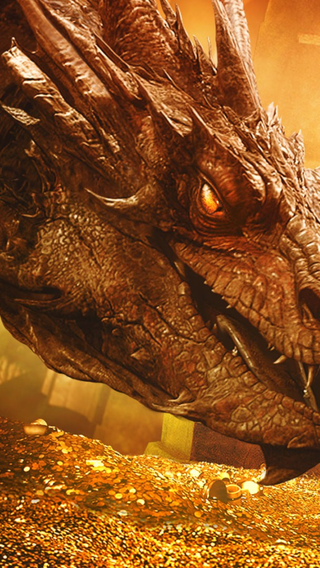 Smaug Iphone Wallpaper Dragin In The Hobbit The Desolation - Smaug Hd - HD Wallpaper 