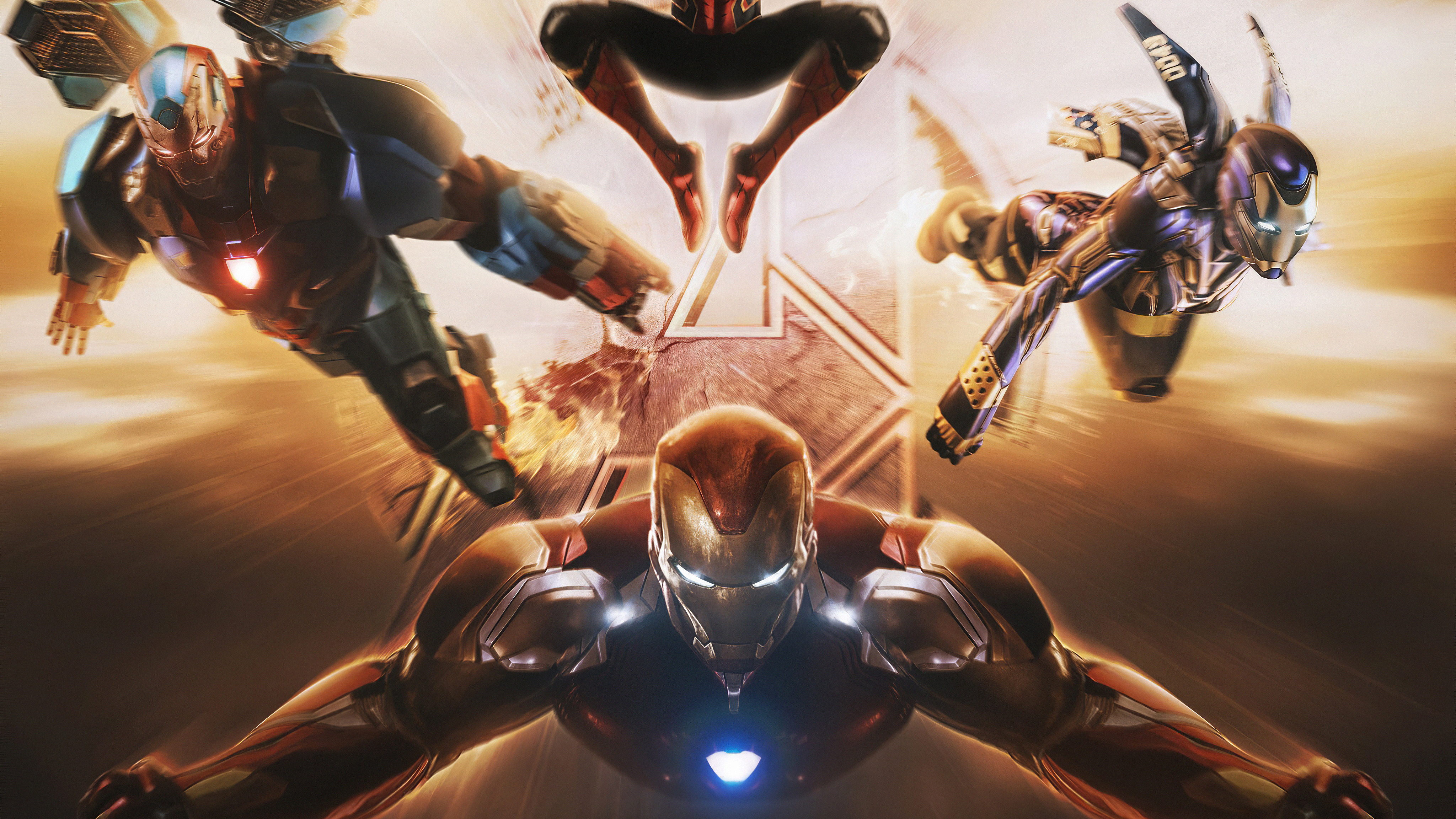 War Machine Iron Man Art - Belos Fundo Para Area Dos Vingadores - HD Wallpaper 