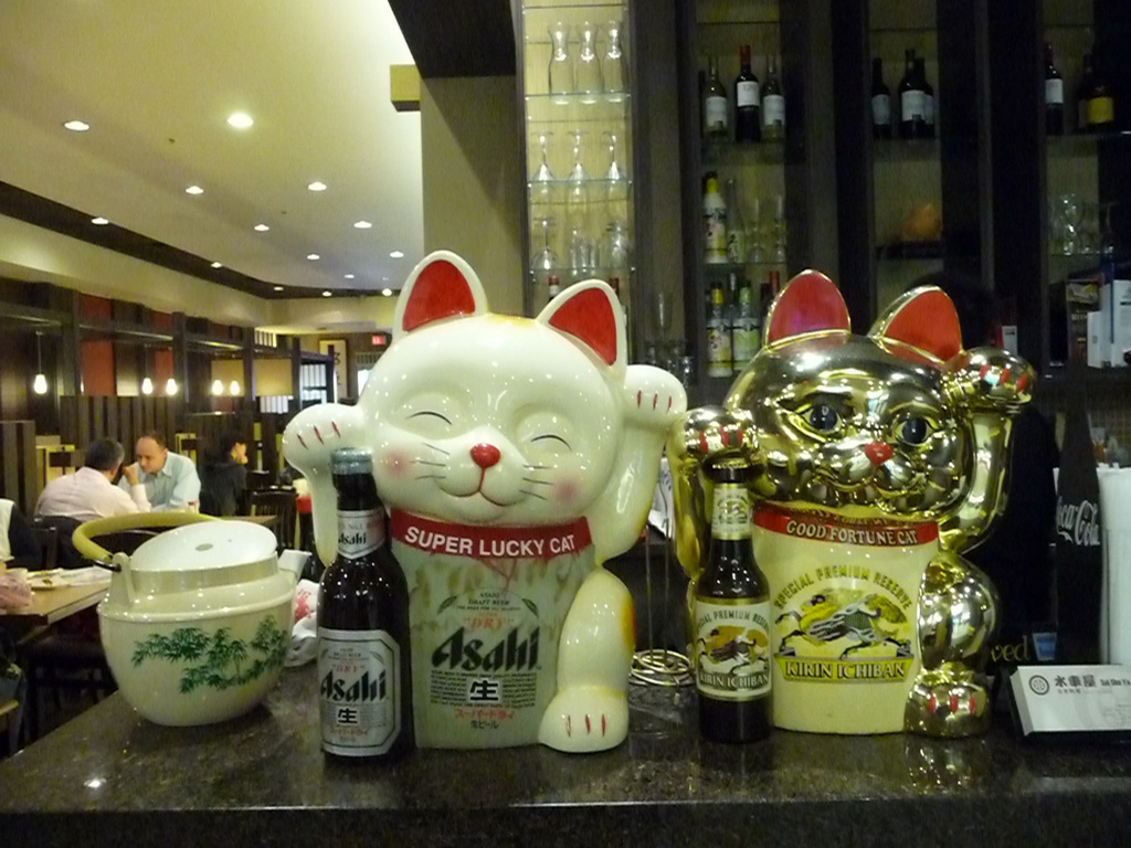 Lucky Cat In Restaurant - HD Wallpaper 