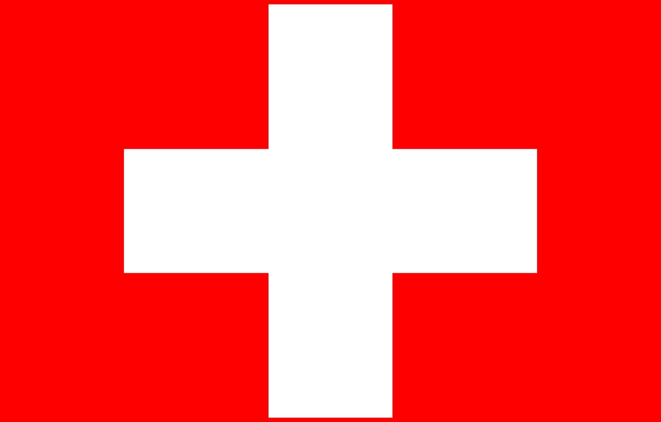 Photo Wallpaper Red, Cross, Flag, Red, Switzerland, - Switzerland Flag - HD Wallpaper 