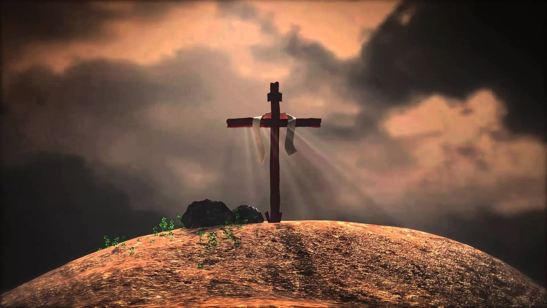 Jesus Cross Download Wallpaper Image - Jesus On Cross 3d - HD Wallpaper 