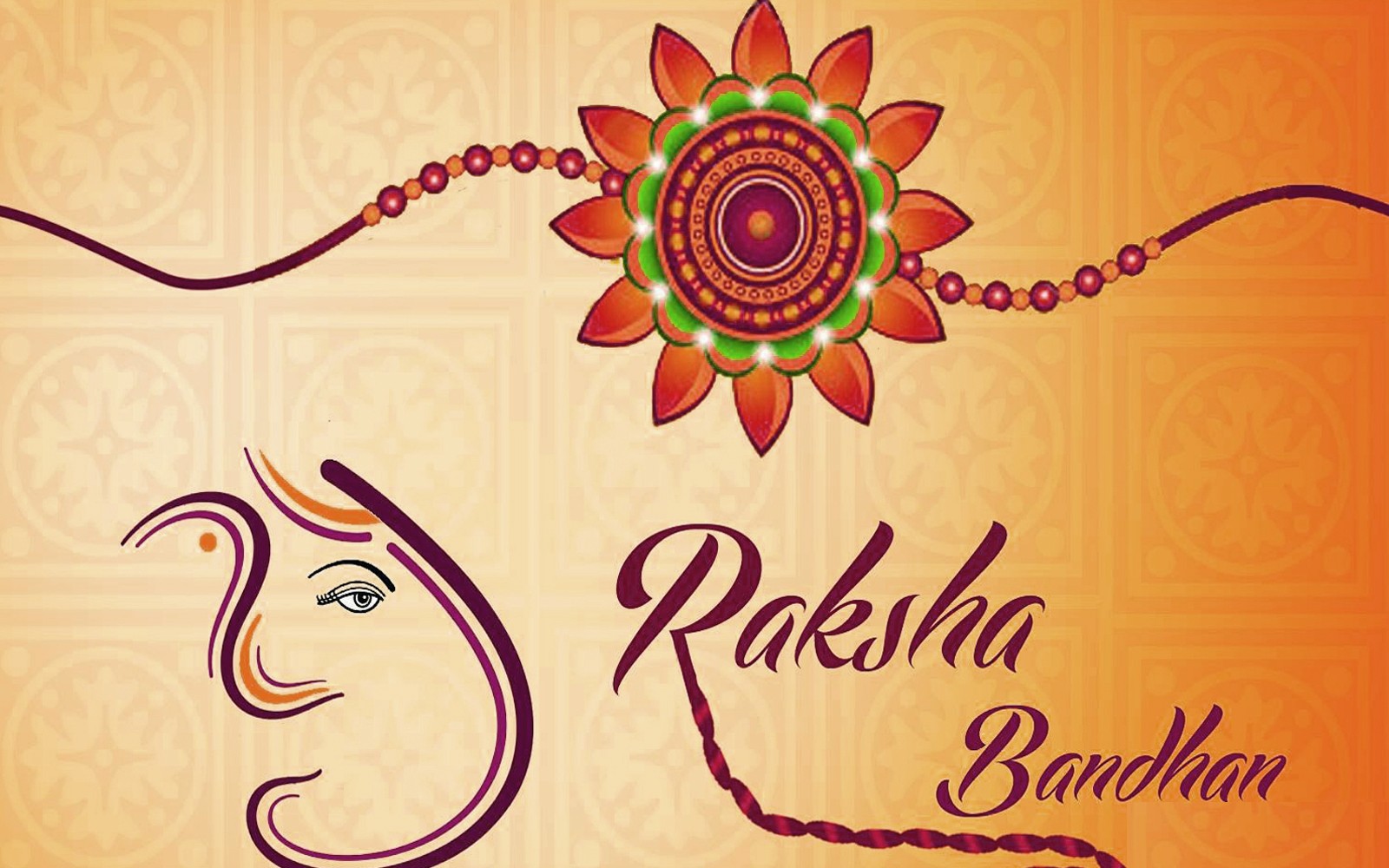Happy Raksha Bandhan New Wishes Full Hd Wallpapers - Raksha Bandhan Images Hd 2018 - HD Wallpaper 
