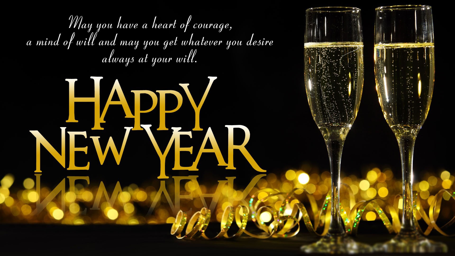 Happy New Year Wallpaper Live, Desktop, Background, - Happy New Year Drink Quotes - HD Wallpaper 