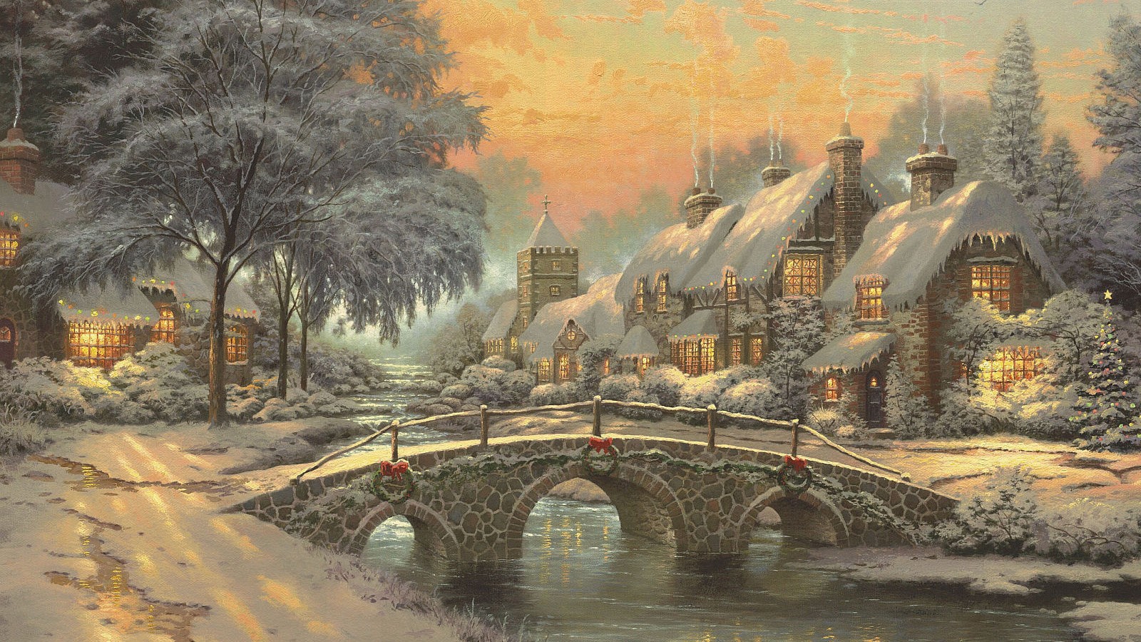 Hd Classical Nature Paintings - HD Wallpaper 