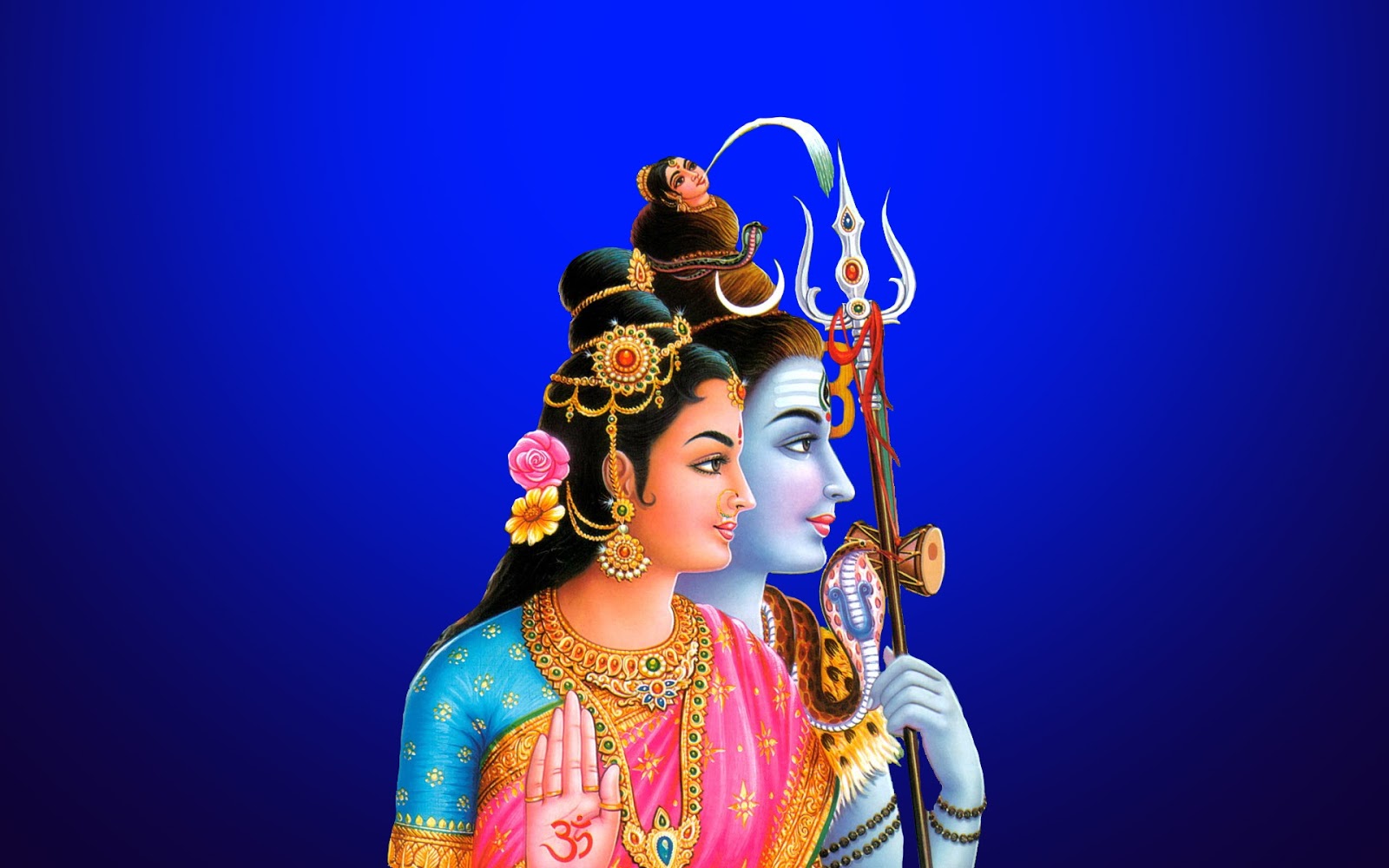 Shivratri Wallpapers Photo Gallery - Mahashivratri Shiv And Parvati - HD Wallpaper 