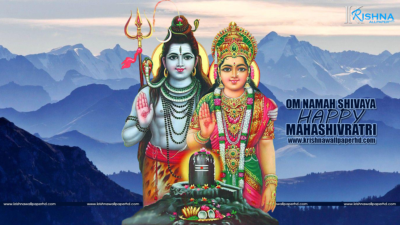 Lord Shiva And Parvati - HD Wallpaper 