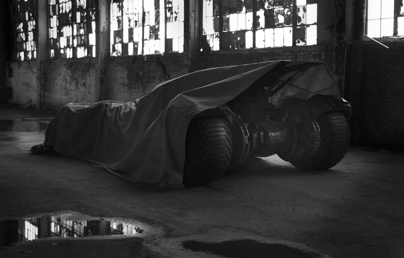 Photo Wallpaper Batman, Batman, The Batmobile, Batmobile, - Batman V Superman Batmobile Reveal - HD Wallpaper 