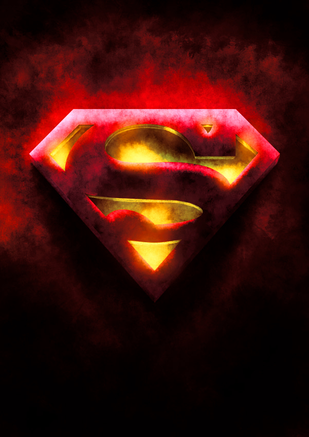 Photographs Superman Emblem - Superman Logo Black And Red - HD Wallpaper 