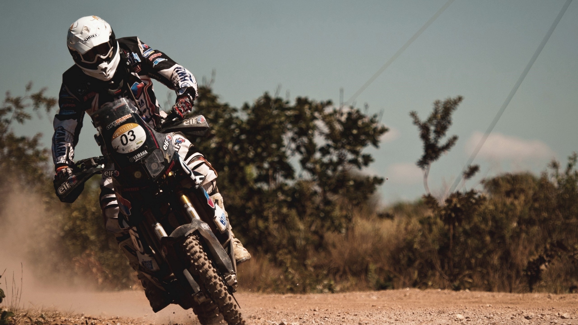 Wallpaper Motorcyclist, Motion, Stunt, Speed - Dakar Moto - HD Wallpaper 