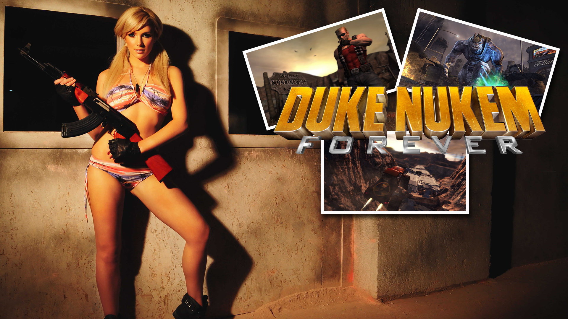 Download Hd Duke Nukem Forever Pc Background Id - Duke Nukem 3d Babe - HD Wallpaper 