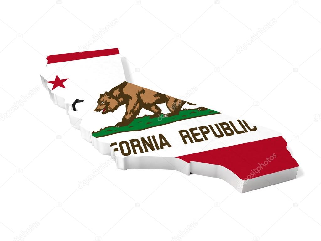 California Flag 3d - HD Wallpaper 