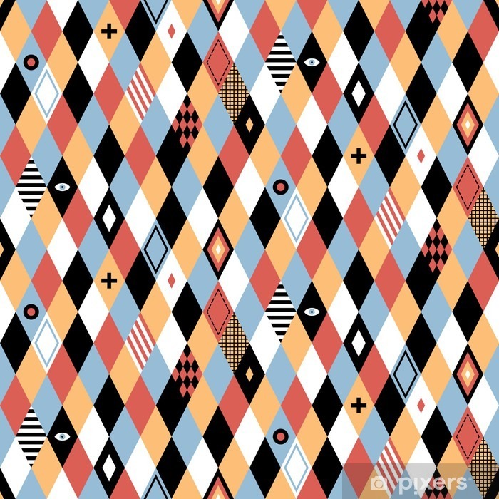 Geometrik Desenler Tekstil - HD Wallpaper 