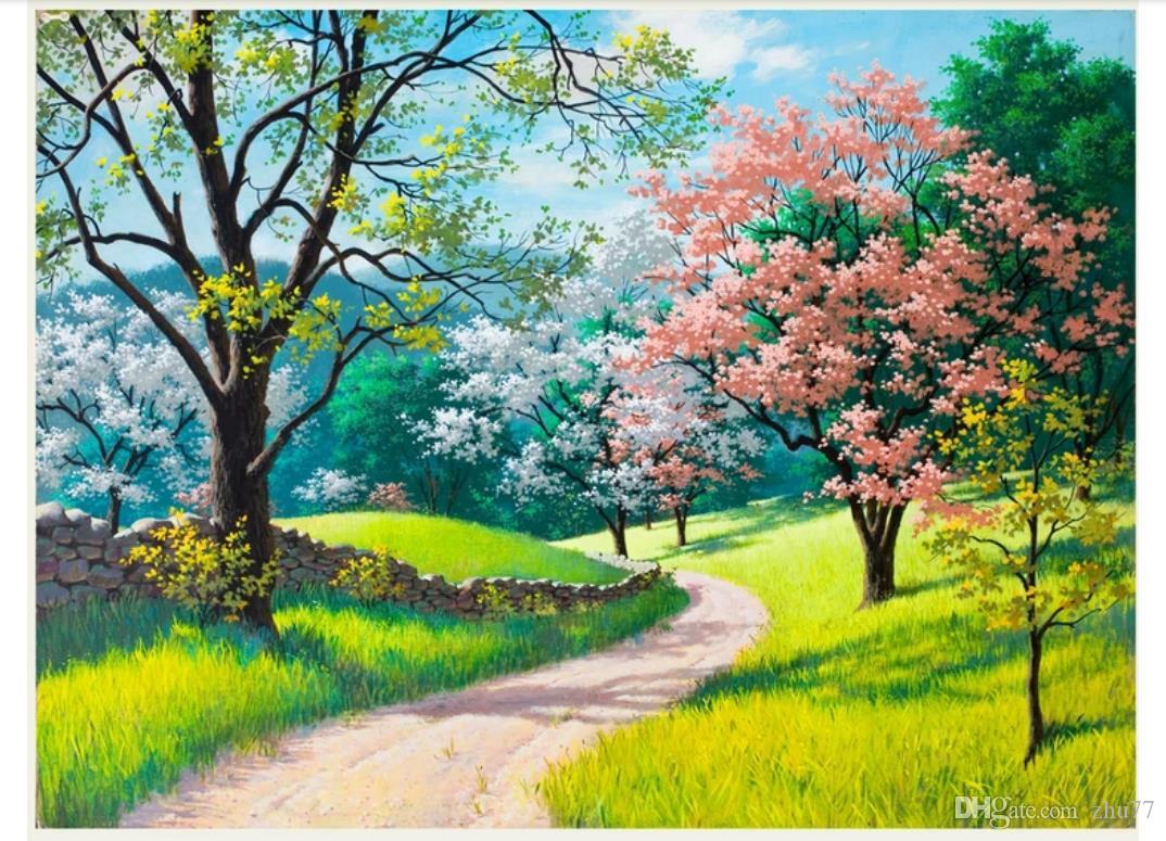 Spring Painting - HD Wallpaper 