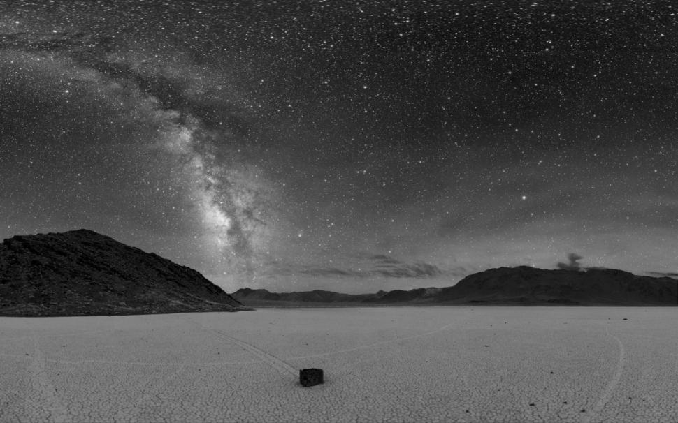 Night Stars Desert Skyscapes Wallpaper,desert Hd Wallpaper,night - Desert Wallpaper Black And White - HD Wallpaper 