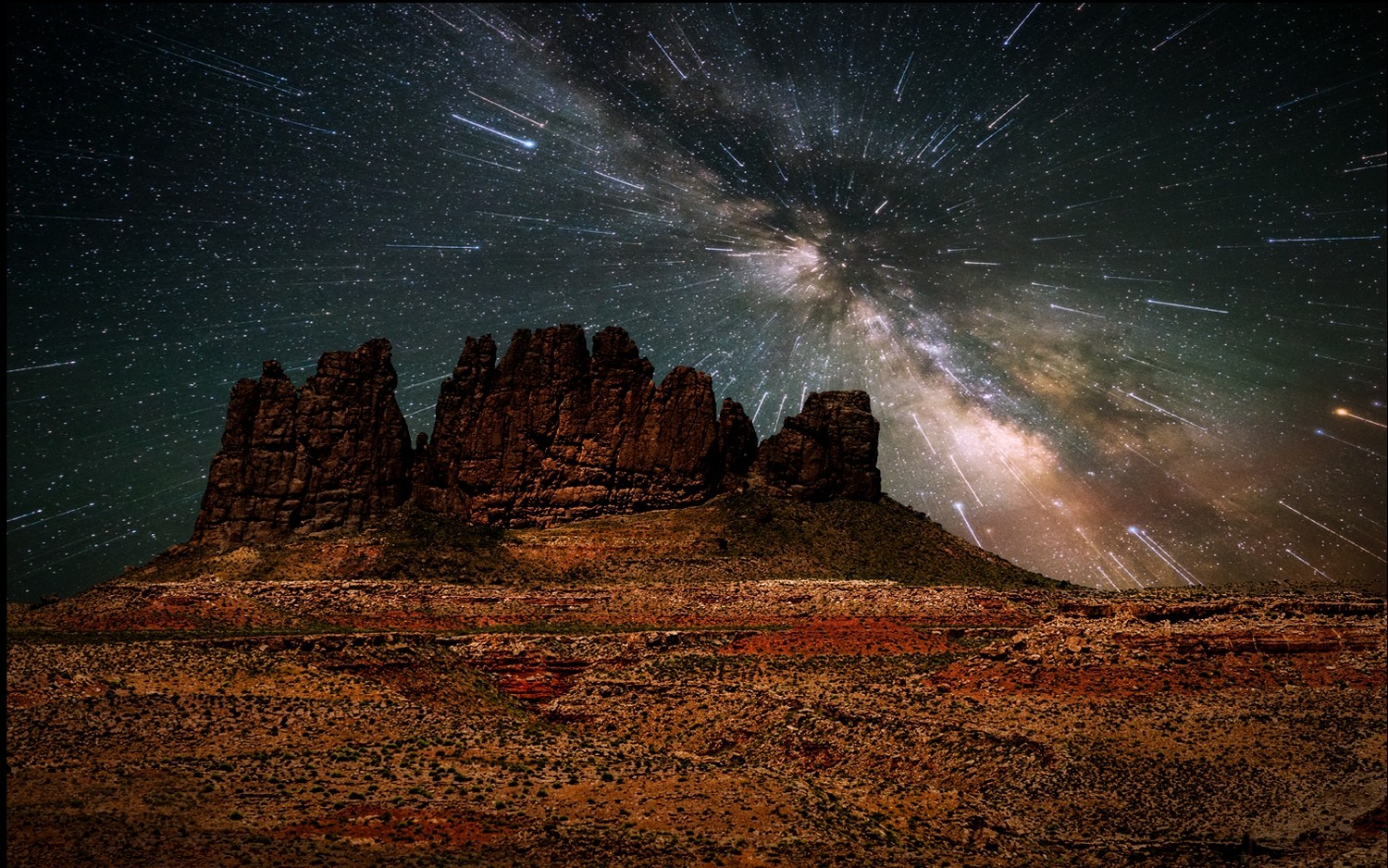 Galaxy Desert - HD Wallpaper 
