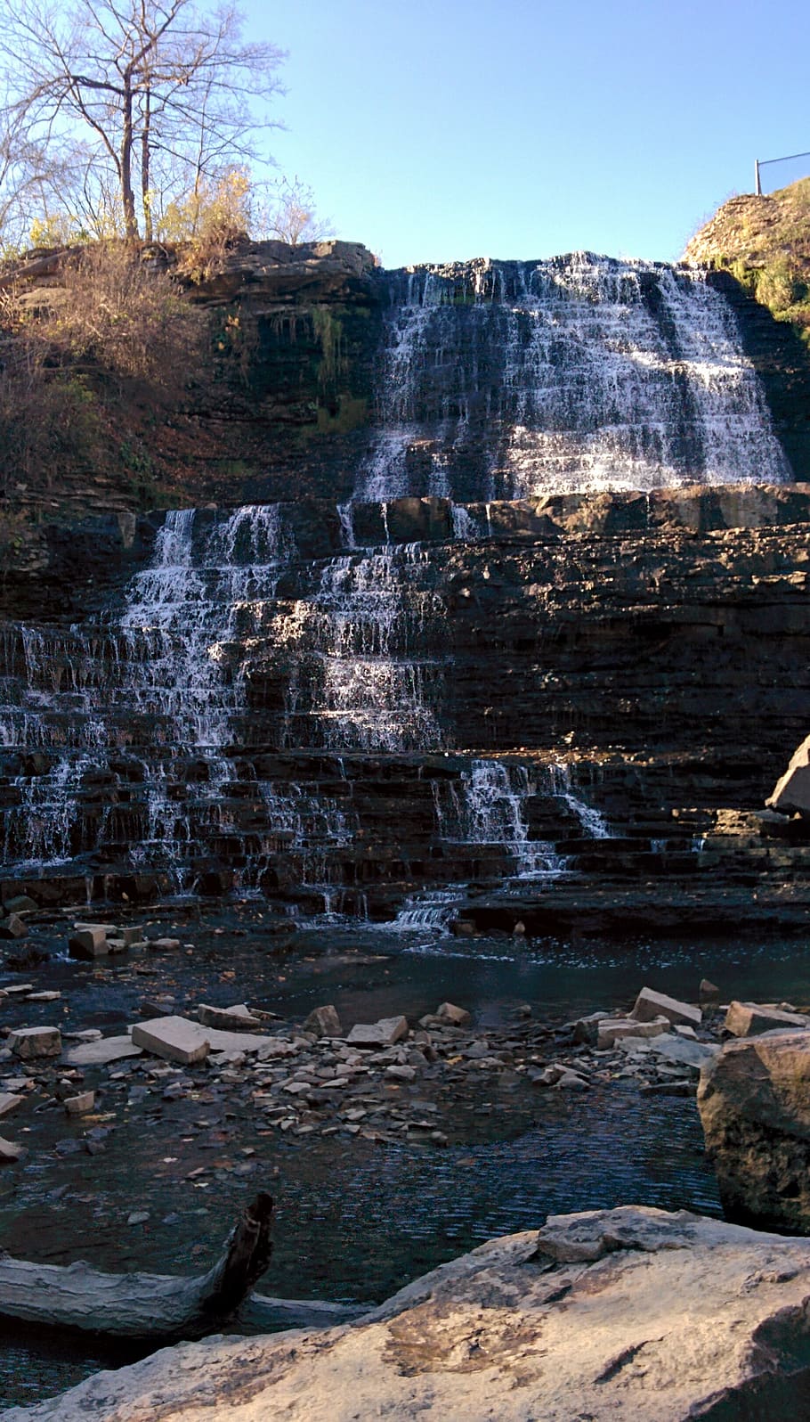 Waterfall, Nature, Rock, Lockscreen, Homescreen, Massive, - Nature Lockscreen - HD Wallpaper 