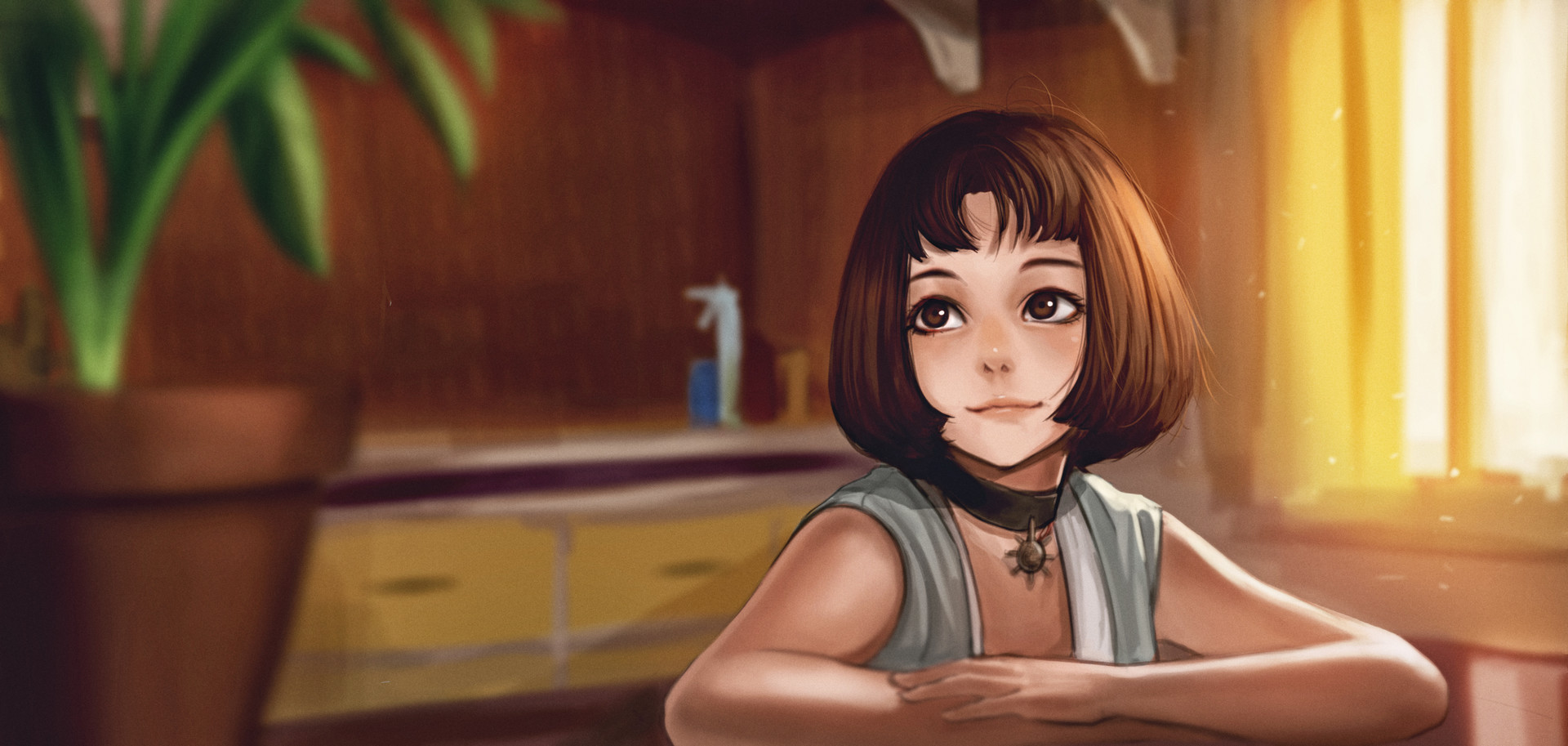 Leon The Professional Mathilda Fanart - HD Wallpaper 