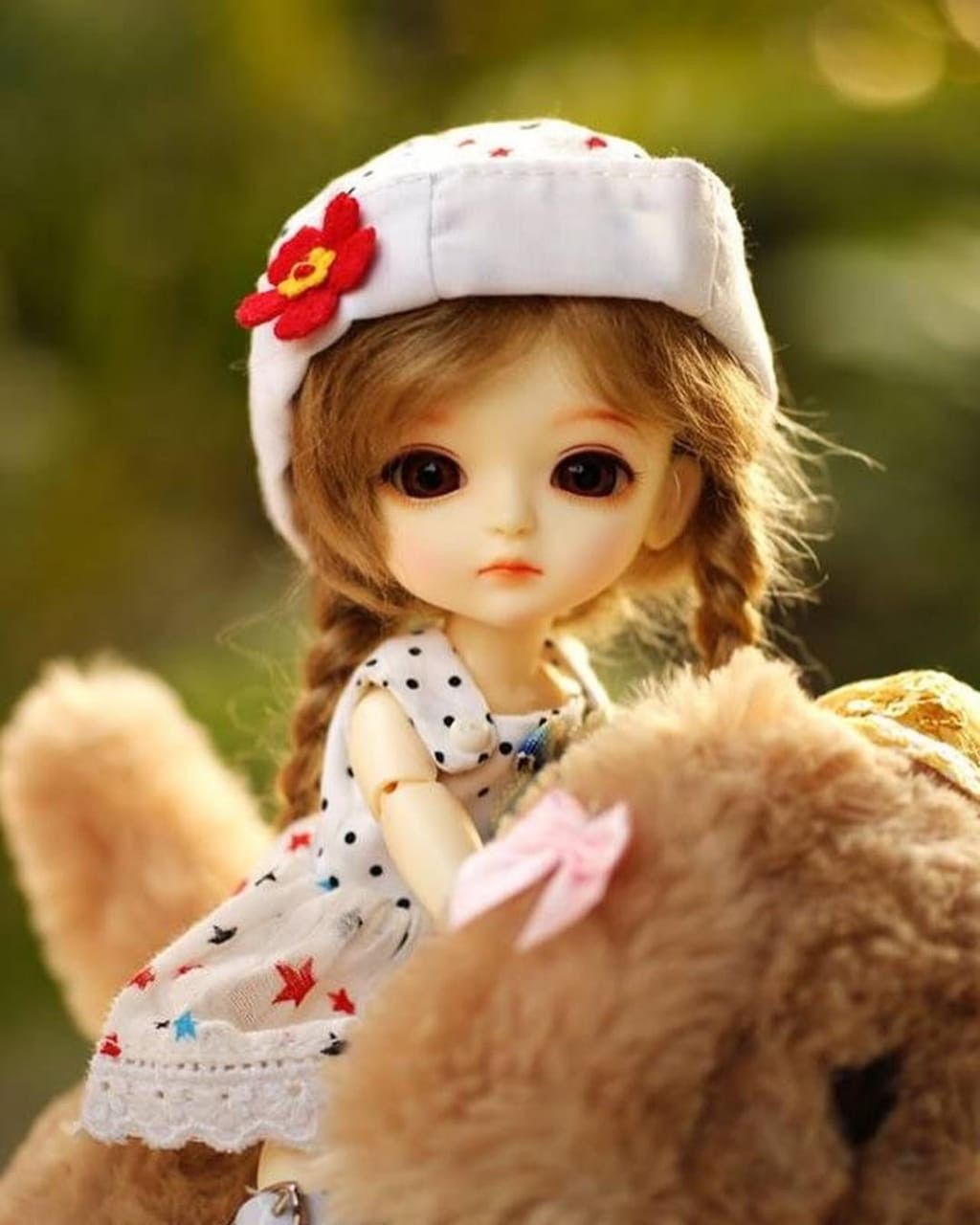 Cute Baby With Doll - HD Wallpaper 