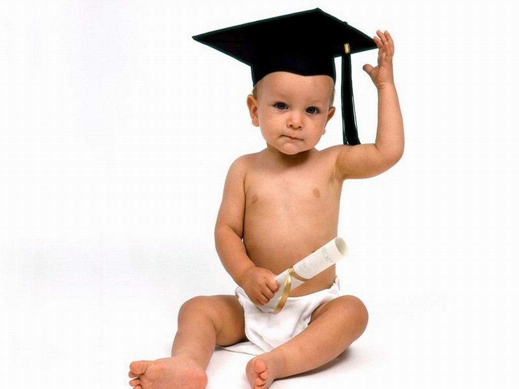 Baby With Mortar Board - HD Wallpaper 