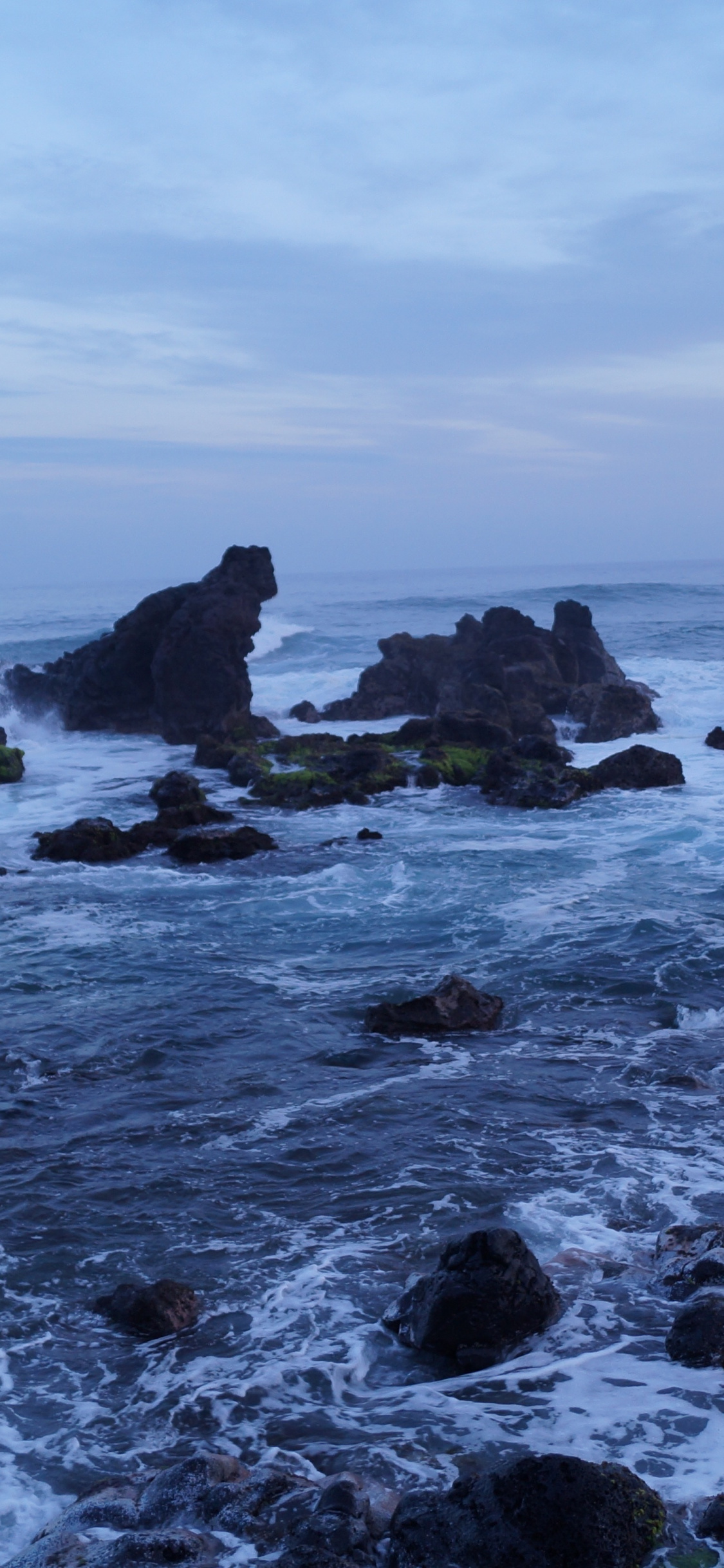 Rocks, Sea Shore, Coast, Hawaii, Wallpaper - Mobile Phone - HD Wallpaper 