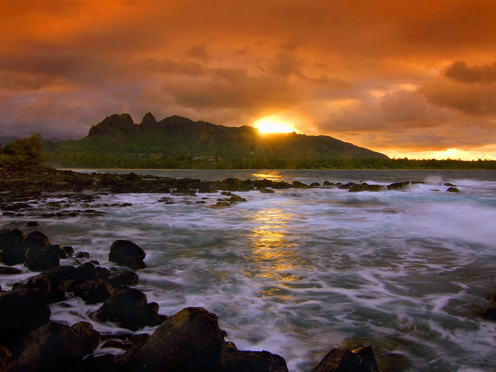 Isl Seascape Hawaii - Kauai Hawaii - HD Wallpaper 