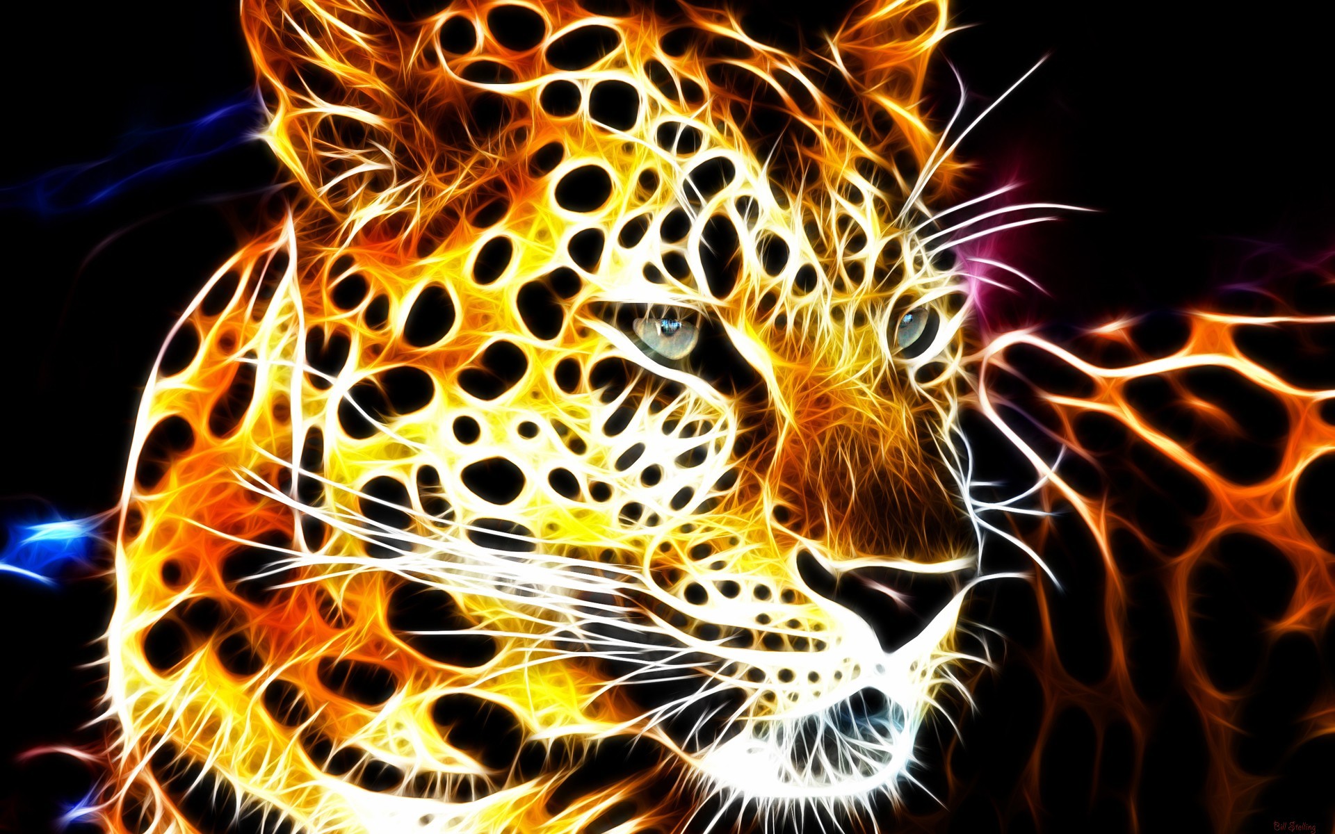 Best 3d Animal Wallpaper - Cool Glowing Pictures Animals - 1920x1200  Wallpaper 