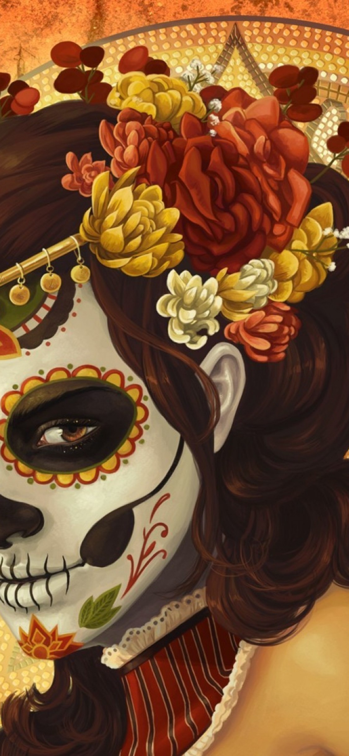 Iphone X Mexico Wallpaper - Dia De Los Muertos Wallpaper Android - HD Wallpaper 