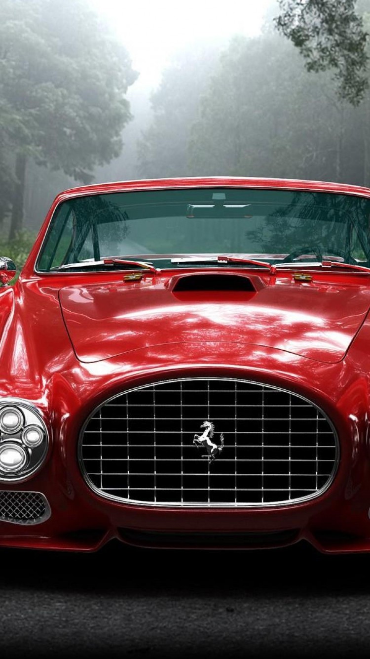 Red Car Front View - HD Wallpaper 