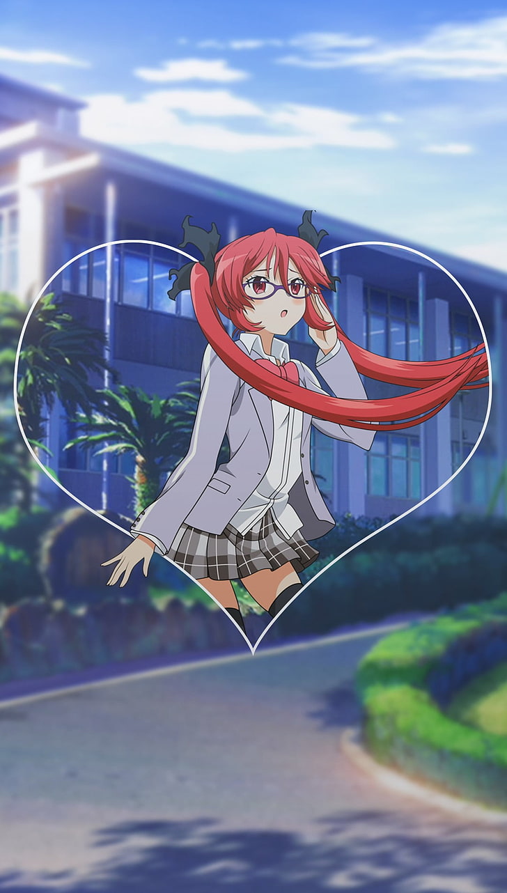 Red Hair Mini Skirt Anime - HD Wallpaper 