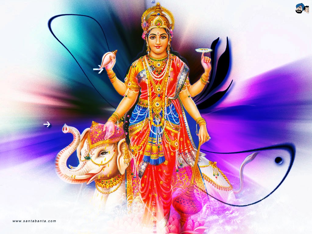 Maa Laxmi Wallpaper For Mobile - Goddess Lakshmi - 1024x768 Wallpaper -  
