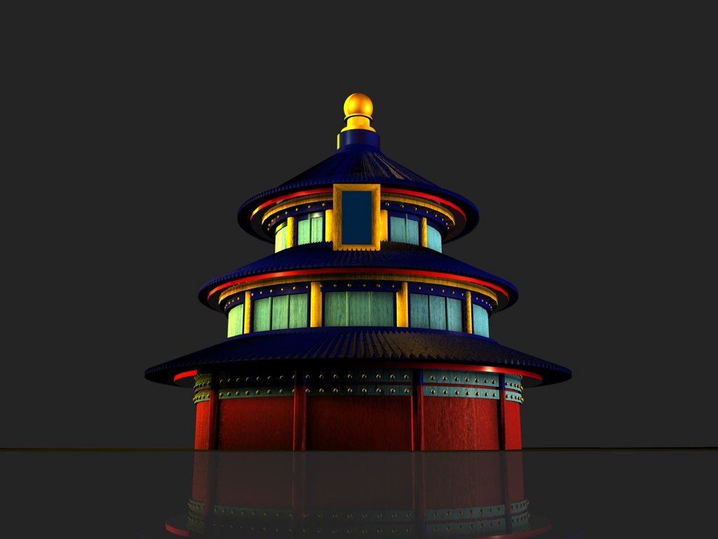 Temple Of Heaven 3d - HD Wallpaper 