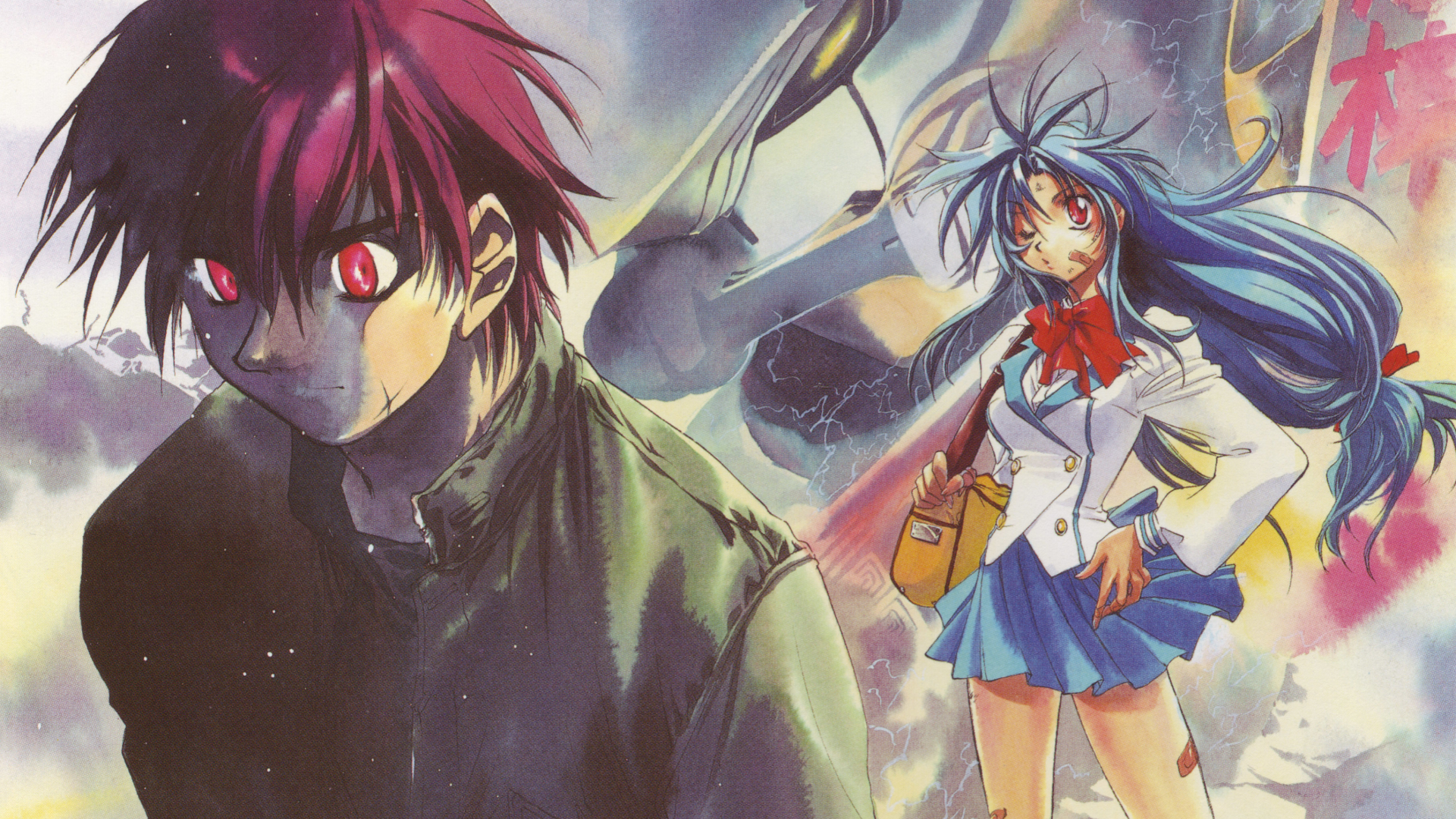 Kaname Chidori Sousuke Sagara Full Metal Panic Fumoffu - HD Wallpaper 