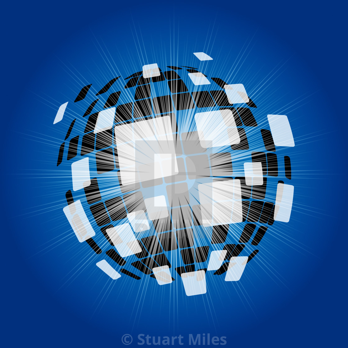 Modern Disco Ball Background Means Futuristic Art Or - Blue Background Wallpaper Disco - HD Wallpaper 