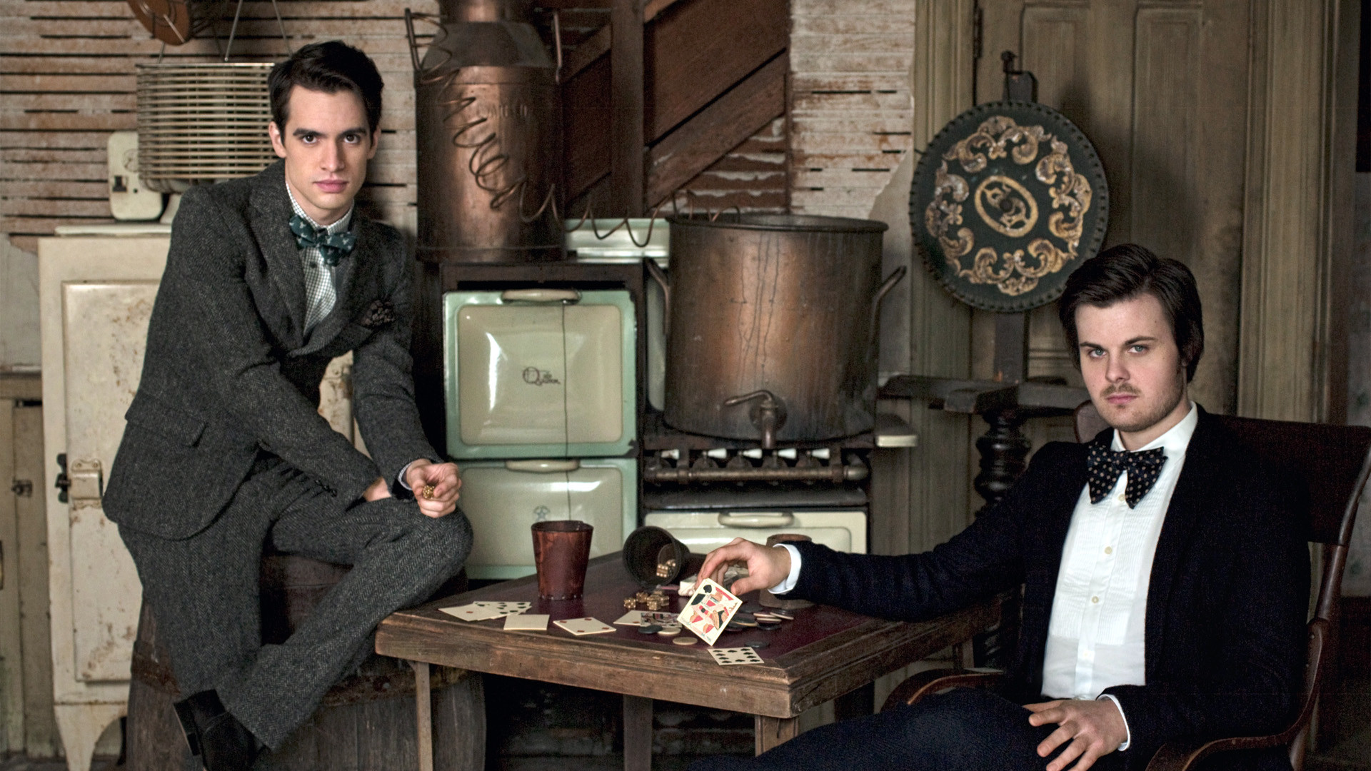 Panic At The Disco Backdrop Wallpaper 
 Data-src - Panic At The Disco Vices And Virtues Photoshoot - HD Wallpaper 