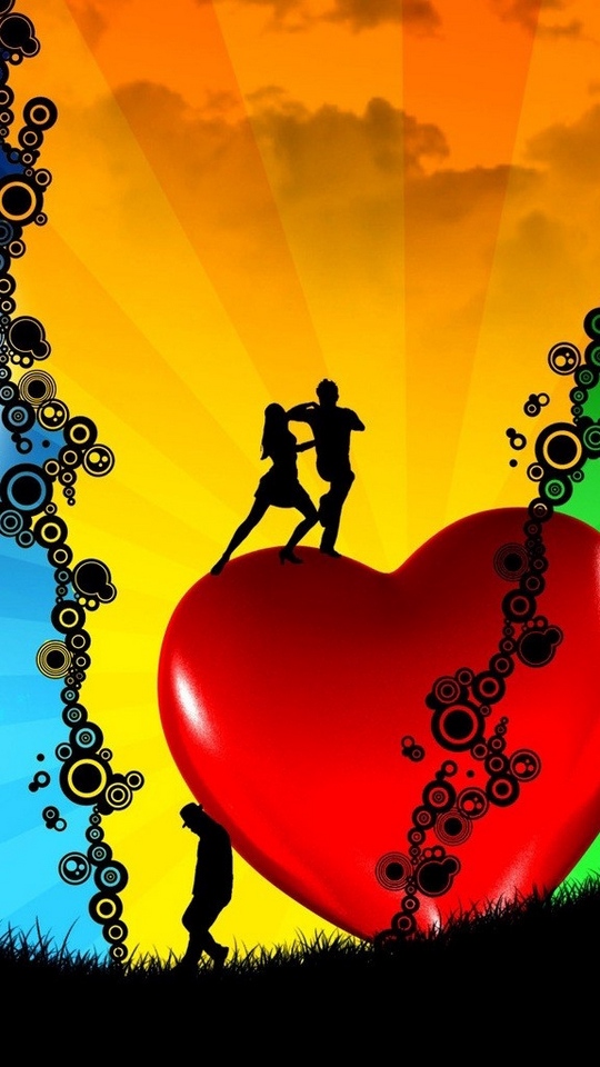 Wallpaper Passion, Peace, Dance, Heart, Love - Love Sain - HD Wallpaper 