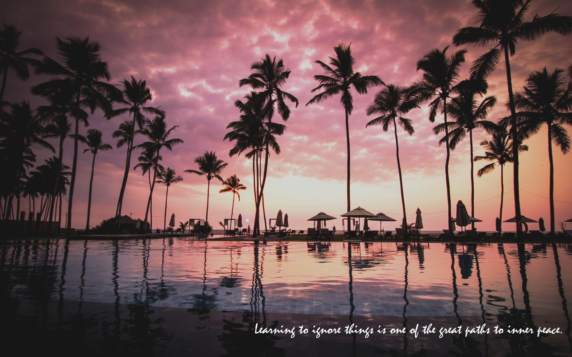 Beach Wallpaper Sunset - HD Wallpaper 