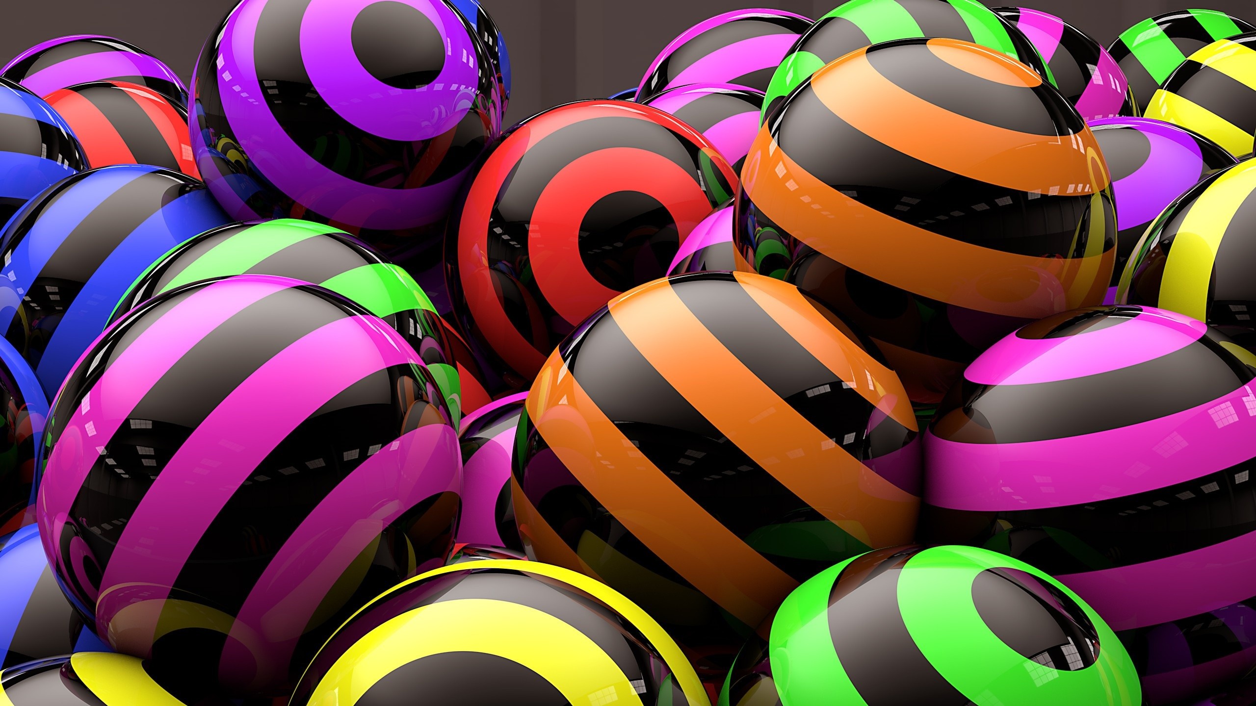 Colors Balls Wallpaper Hd - HD Wallpaper 