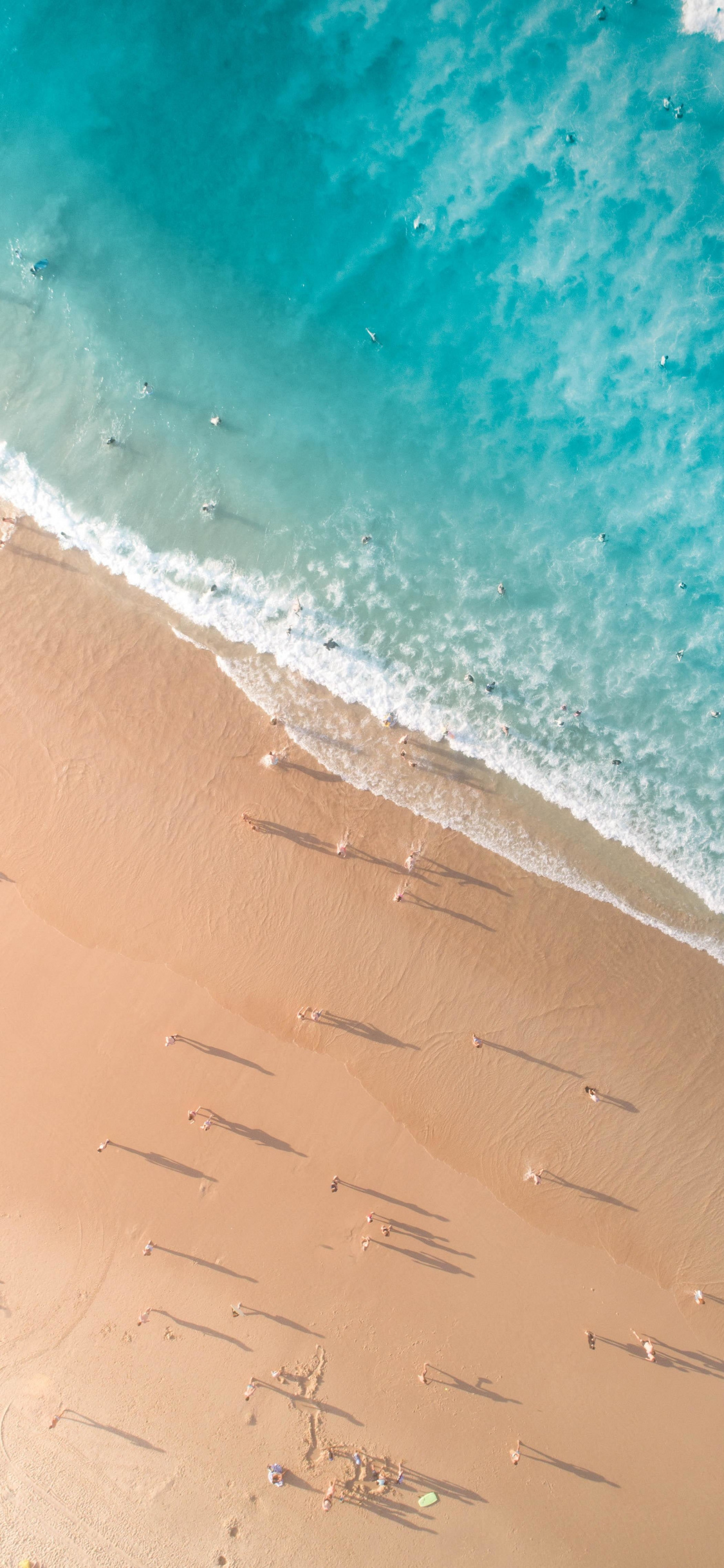 Aerial View, Calm And Peaceful Beach, Nature, Summer, - Iphone Wallpaper Ocean - HD Wallpaper 