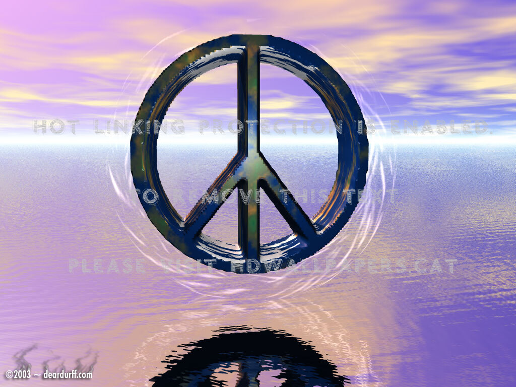 World Peace Abstract Floating Symbol Sky 3d - Peace Animation - HD Wallpaper 