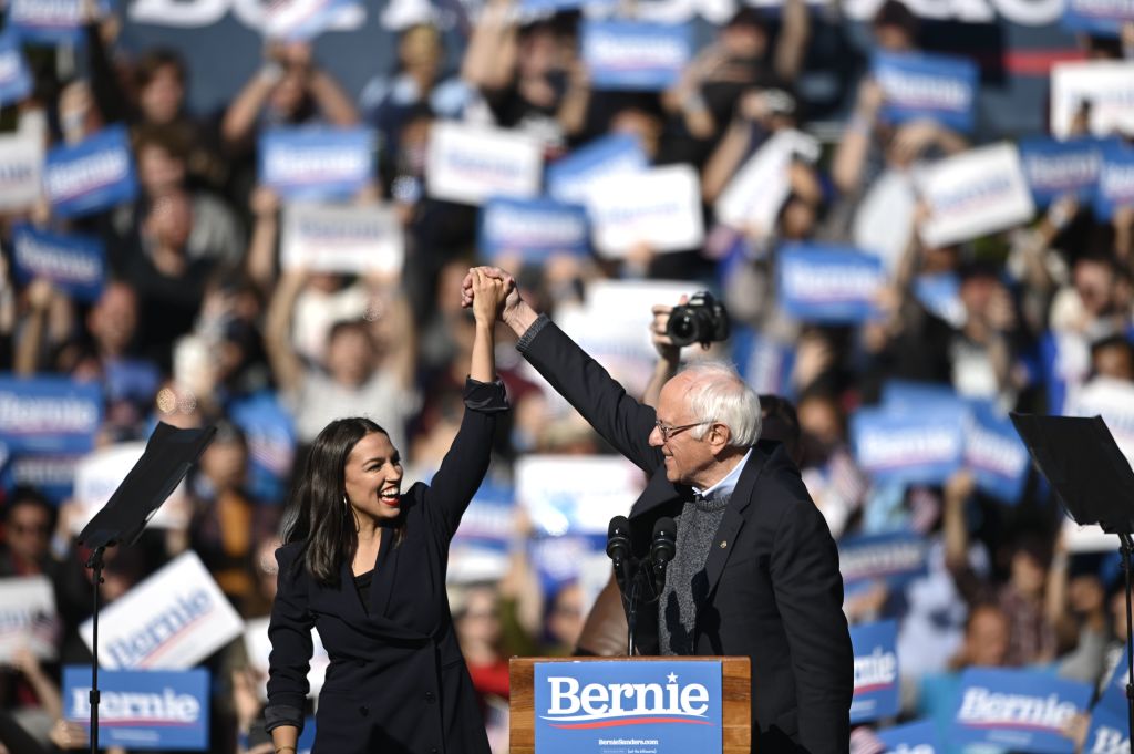 ocasio cortez bernie sanders