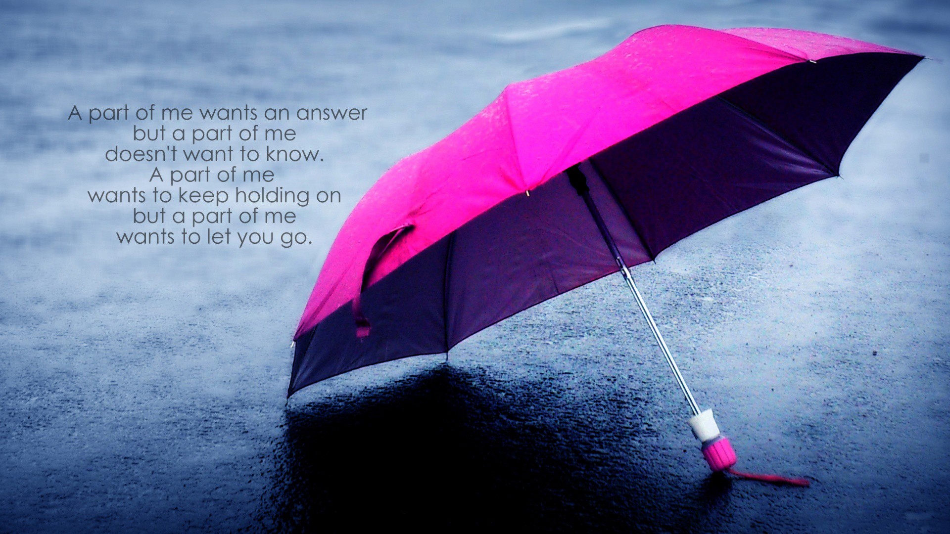 Let Go - Quotes About Umbrella And Love - HD Wallpaper 