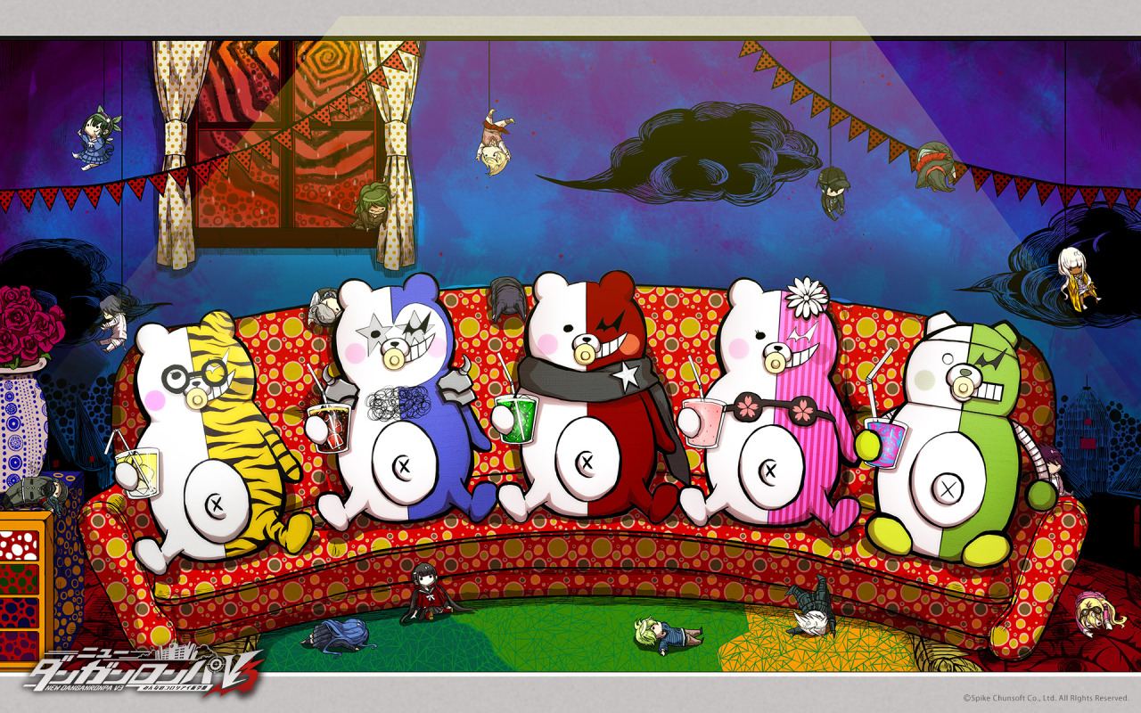 A Cute Wallpaper Of The Monokumarz After Getting 25% - Danganronpa Monokubs - HD Wallpaper 