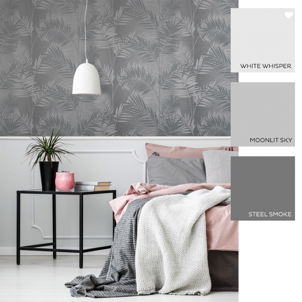 Grey Wallpaper For Bedroom - HD Wallpaper 