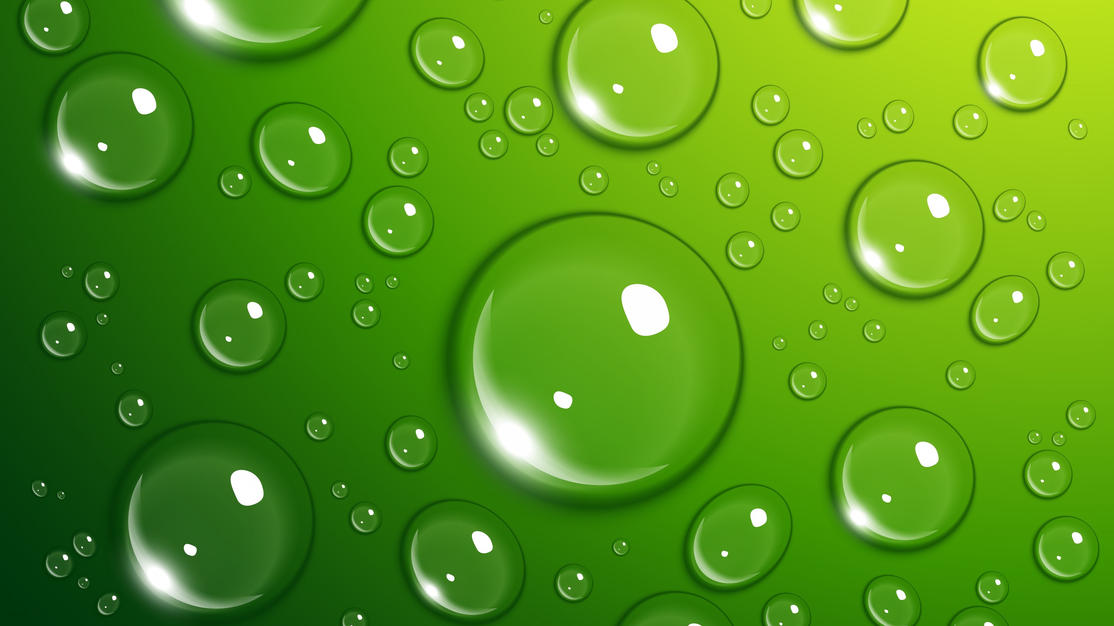 Water Drop Green Background - HD Wallpaper 