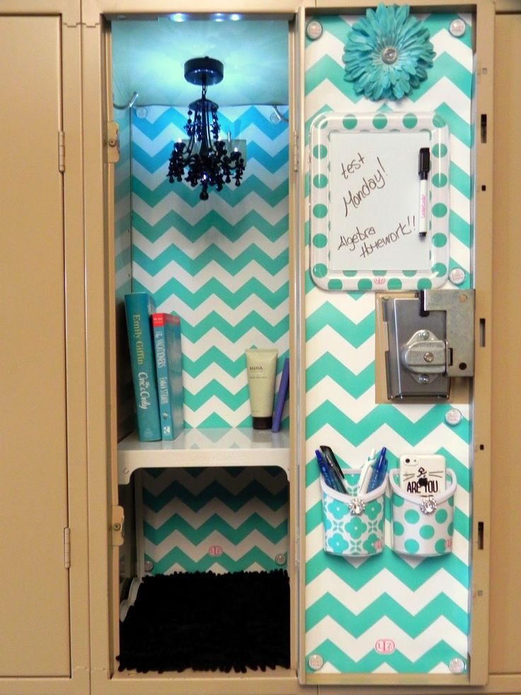 Image Of Blue Diy Locker Decorations Middle School - School Locker Decorations - HD Wallpaper 