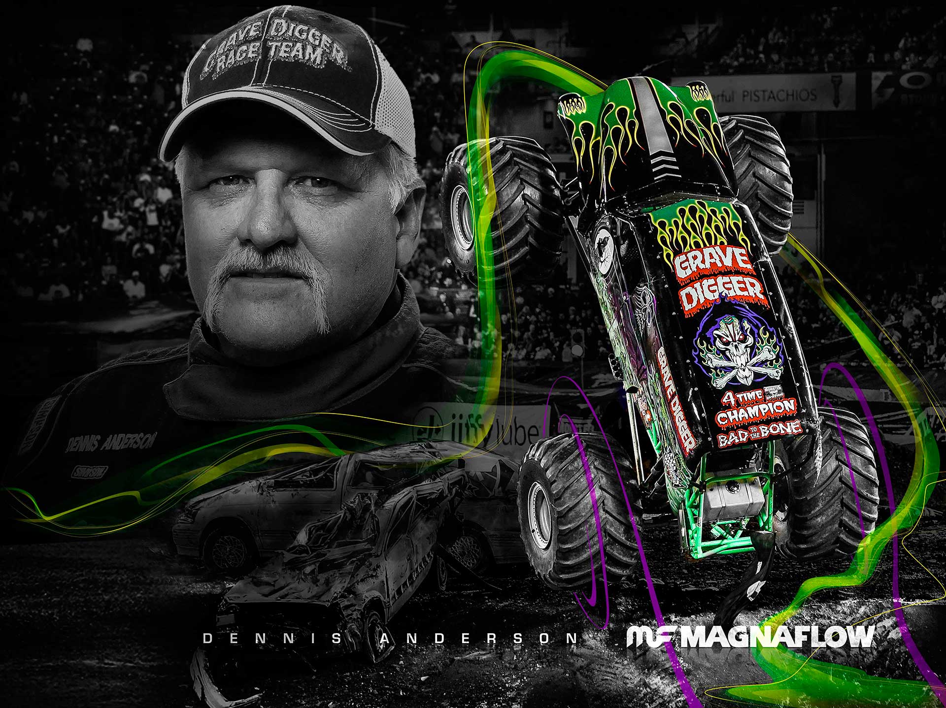 Grave Digger And Dennis Anderson - HD Wallpaper 