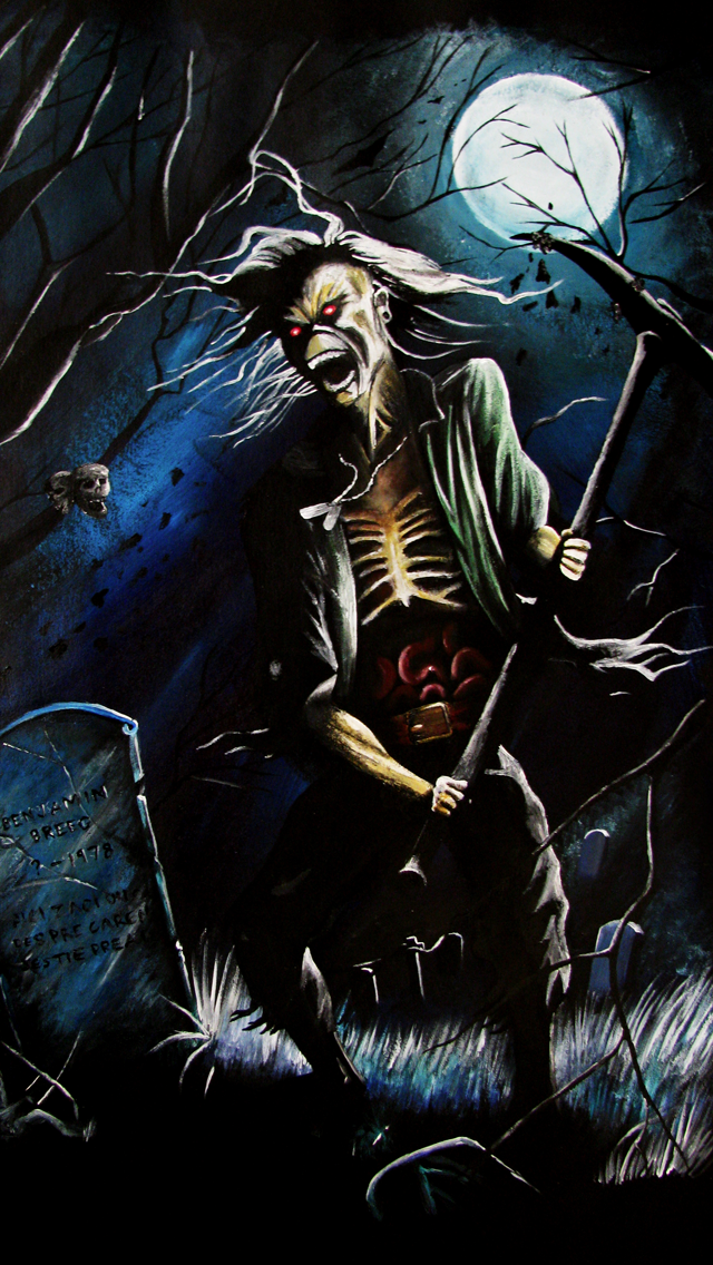 Iron Maiden Iphone Background - HD Wallpaper 